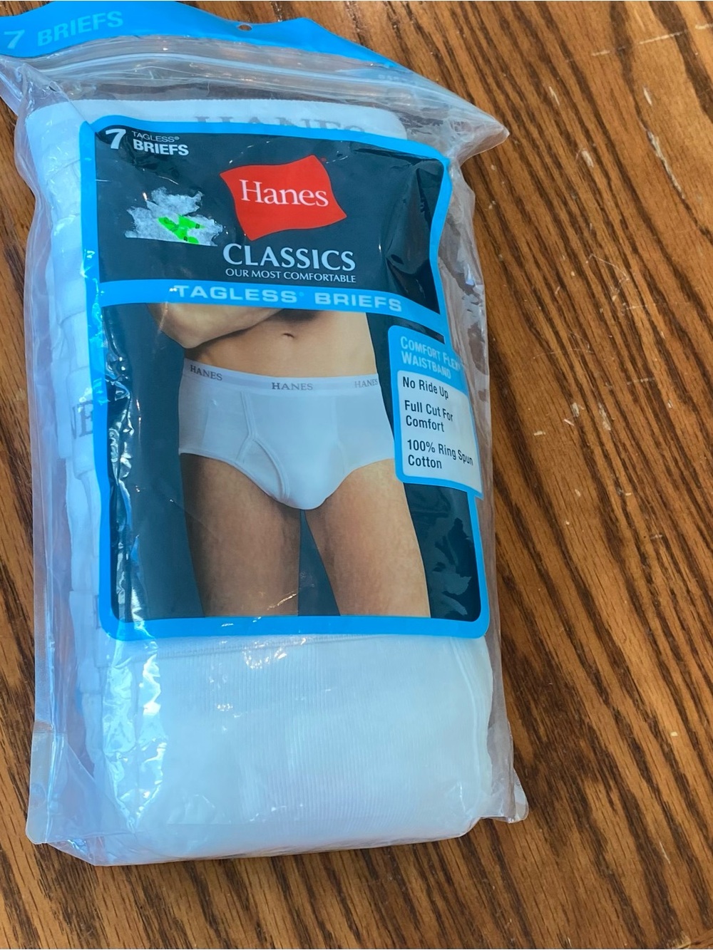 Hanes White Classics Tagless Men's Briefs - Pack of 7 - NWT